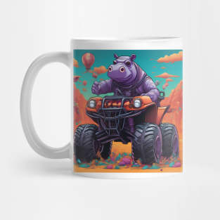 Hippo on ATV Mug